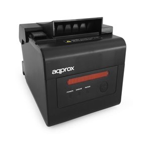 Impressora de recibos térmica aproximada - Alarme de impressão - Resolução 203dpi - Velocidade 300mm/s - USB, RJ-11, RS232, LAN  Impressora de recibos térmica aproximada - Alarme de impressão - Resolução 203dpi - Velocidade 300mm/s - USB, RJ-11, RS232, LAN