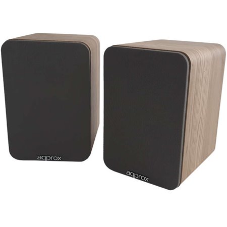 Alto-falantes com alimentação aproximada 60W RMS Bluetooth 5.0 - Caixa de madeira - RCA, óptico, coaxial, USB - Inclui suporte d