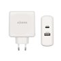 Carregador de smartphone Aisens 57W 1x USB-C PD3.0 45W, 1x USB-A 5V/2.4A 12W