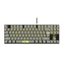 Teclado mecânico para jogos FR-TEC TKL Batman - Luz de fundo - Anti-Ghosting - Cabo trançado de 1,8 m - Compatível com PC, Mac, 