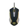 FR-TEC Batman USB Mouse até 8000 dpi - Iluminação LED amarela - Plug and Play - Cabo trançado de 1,8 m - Cor preto/cinza/amarelo