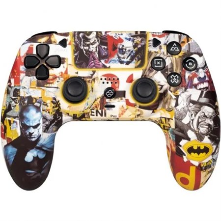 FR-TEC Batman Controller/Gamepad PC, PS4 Bluetooth - Retroiluminação RGB - Vibração - Autonomia até 10h