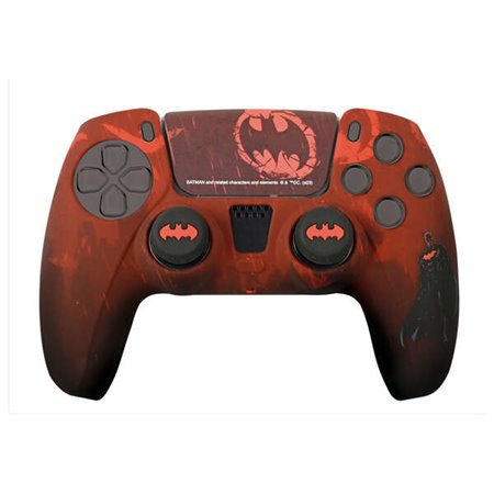 Capa de silicone oficial Batman Pack FR-TEC + alças para joysticks para Dualsense - Design inspirado em quadrinhos - Adesivo par