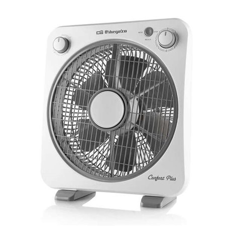 Ventilador de caixa Orbegozo BF 0138 - Resfria e Ventila com Potência e Silêncio - Portátil e Prático - Temporizador de 60min