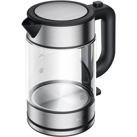 Chaleira elétrica de vidro Xiaomi Chaleira elétrica de água 2200W - Capacidade 1,7L - Vidro borossilicato - Filtro removível - A