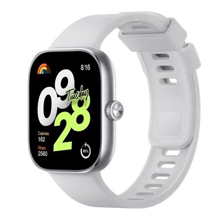 Xiaomi Redmi Watch 4 Smartwatch Watch Tela AMOLED 1.97" Bluetooth - Autonomia até 20 Dias - Resistência à água 5 ATM - Cor Prata