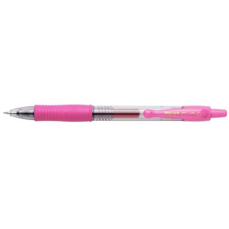 Caneta de gel Rollerball retrátil Pilot G2 - Recarregável - Ponta esférica redonda de 0,7 mm - Curso de 0,32 mm - Punho ergonômi