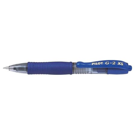 Caneta Gel Retrátil Pilot G2 Pixie XS - Ponta Esférica Redonda 0,7mm - Curso 0,32mm - Punho Ergonômico - Cor Azul