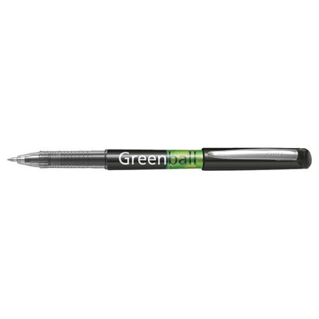 Caneta de tinta líquida Pilot Greenball - recarregável - feita com plástico reciclado - ponta média 0,7 mm - traço 0,35 mm - cor