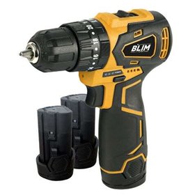 Furadeira sem fio Blim 12V 2Ah - Motor sem escova - Torque máximo de 35Nm - 2 velocidades 0-400/0-1500rpm - Inclui 2 baterias e  Furadeira sem fio Blim 12V 2Ah - Motor sem escova - Torque máximo de 35Nm - 2 velocidades 0-400/0-1500rpm - Inclui 2 baterias e