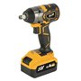 Chave de Impacto Blim 20V 4Ah - Soquete de fixação 1/2" - Torque máximo 420Nm - Velocidade: 0-1600, 0-1900, 0-2300rpm - Punho er