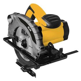 Serra Circular Blim 185mm - Potência 1300W - Velocidade 4500rpm - Cabo Ergonômico - Saída para Extração de Poeira - Cor Amarela Serra Circular Blim 185mm - Potência 1300W - Velocidade 4500rpm - Cabo Ergonômico - Saída para Extração de Poeira - Cor Amarela