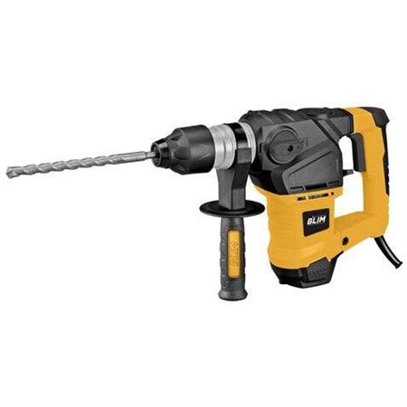 Martelo Blim SDS-Plus 1500W 820rpm - Potência de impacto 5,5J - 4.200 impactos por minuto - Inclui brocas e cinzéis