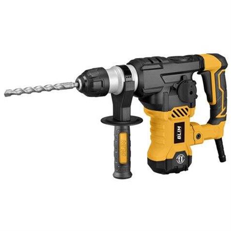 Martelo Blim SDS-Plus 1500W 800rpm - 4 funções - Potência de impacto 6J - 4.000 impactos por minuto - Inclui brocas e cinzéis