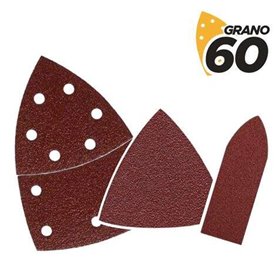 Pacote Blim de 9 Lixas com Velcro para Lixadeira BL0137 - Grão 60 - 3 Formatos Pacote Blim de 9 Lixas com Velcro para Lixadeira BL0137 - Grão 60 - 3 Formatos