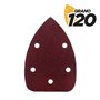 Blim Pacote de 10 Lixas Velcro para Lixadeira BL0124 - Grão 120 - Formato Triangular