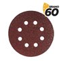 Blim Pacote de 10 Lixas Velcro para Lixadeira BL0136 - 125mm - Grão 60 - Formato Circular