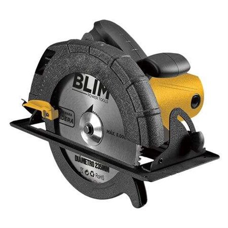 Serra Circular Blim 235mm - Potência 2200W - Velocidade 5000rpm - Cabo Ergonômico - Capa de Segurança