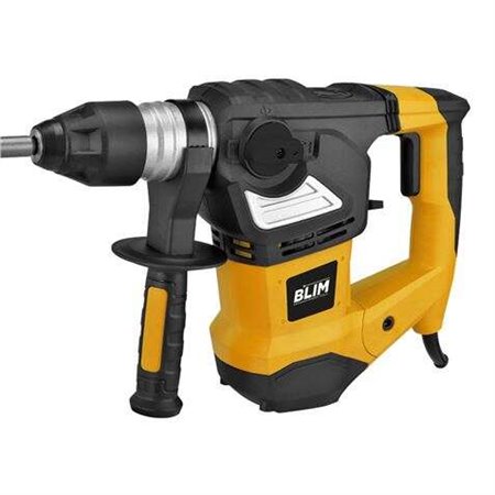 Martelo Blim SDS-Plus 1800W 820rpm - 4 funções - Potência de impacto 7J - 4.000 impactos por minuto - Inclui brocas e cinzéis