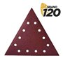 Blim Pacote de 5 Lixas com Velcro para Lixadeira BL0223 - Grão 120 - Formato Triangular