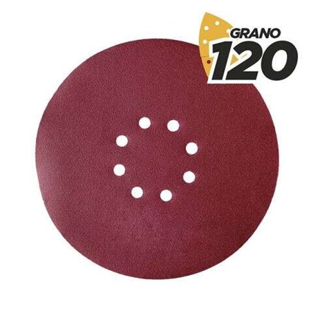 Blim Pacote de 5 Lixas com Velcro para Lixadeira BL0223 - Grão 120 - Formato Circular