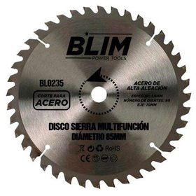 Disco de corte de aço Blim para serra multifuncional 85mm - 80 dentes com revestimento de carboneto de tungstênio Disco de corte de aço Blim para serra multifuncional 85mm - 80 dentes com revestimento de carboneto de tungstênio