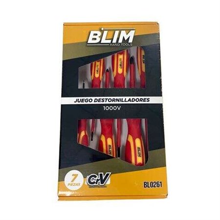 Conjunto de Chaves de Fenda Blim 7 Peças - 1.000V