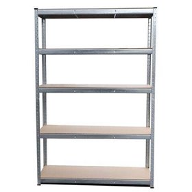 Estante Galvanizada Blim 5 Prateleiras Ajustáveis - Medidas 180x90x45cm - Peso Máx. 265kg por prateleira Estante Galvanizada Blim 5 Prateleiras Ajustáveis - Medidas 180x90x45cm - Peso Máx. 265kg por prateleira