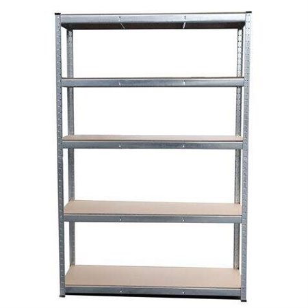 Estante Galvanizada Blim 5 Prateleiras Ajustáveis - Medidas 180x90x45cm - Peso Máx. 265kg por prateleira