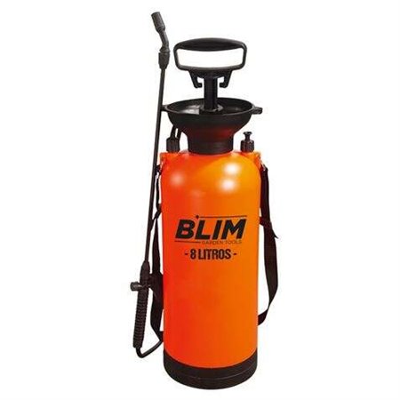 Blim Sulfator/Pulverizador Portátil 8L - Bomba com Pressão até 3 bar - Bico Ajustável - Alça de Ombro