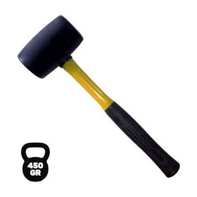Marreta Blim para Trabalhos Delicados - Peso 450G - Cabeça de Borracha - Cabo de Fibra - Cor Preta Marreta Blim para Trabalhos Delicados - Peso 450G - Cabeça de Borracha - Cabo de Fibra - Cor Preta