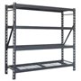Prateleira Metálica Ajustável Blim - Dimensões 195x183x61mm - Suporte 700kg por prateleira - Fácil Montagem - Revestimento em Pó