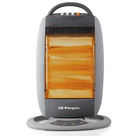 Aquecedor portátil de halogênio Orbegozo BP 5008 - Potência 1200W - Silencioso - Emissão instantânea de calor - Sistema de segur