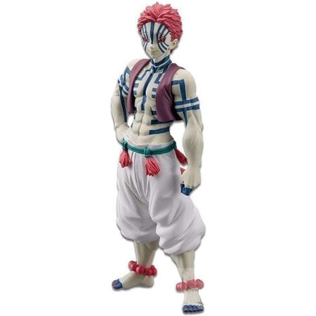 Banpresto Demon Slayer Kimetsu No Yaiba Akaza Vol. 4 - Figura colecionável - Altura 17cm aprox. - Fabricado em PVC e ABS