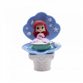 Banpresto Personagens Disney Q Posket A Pequena Sereia Ariel Ver.A Estilo Vestido Rosa - Figura Colecionável - Altura 12cm aprox