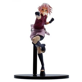 Banpresto Naruto Shippuden Vibration Stars Haruno Sakura - Figura colecionável - Altura 16cm aprox. - Fabricado em PVC e ABS