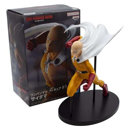 Banpresto One Punch Man Saitama - Figura colecionável - Altura 13cm aprox. - Fabricado em PVC e ABS