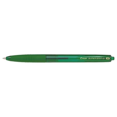 Caneta esferográfica retrátil Pilot SuperGrip G - Ponta redonda de 1,0 mm - Curso de 0,4 mm - Tinta a óleo - Punho ergonômico - 