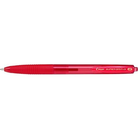 Caneta esferográfica retrátil Pilot SuperGrip G - Ponta redonda de 1,0 mm - Curso de 0,4 mm - Tinta a óleo - Punho ergonômico - 