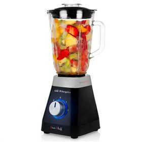 Liquidificador Orbegozo BV 6400 em aço inoxidável - Potente motor de 500 W - Jarro de vidro 1L - Lâminas de titânio - 2 velocida Liquidificador Orbegozo BV 6400 em aço inoxidável - Potente motor de 500 W - Jarro de vidro 1L - Lâminas de titânio - 2 velocida