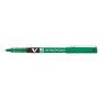 Caneta de tinta líquida Pilot V5 HI-Tecpoint Rollerball - Ponta de agulha fina 0,5 mm - Curso 0,3 mm - Cor verde