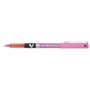 Caneta de tinta líquida Pilot V5 HI-Tecpoint Rollerball - Ponta de agulha fina 0,5 mm - Curso 0,3 mm - Cor rosa