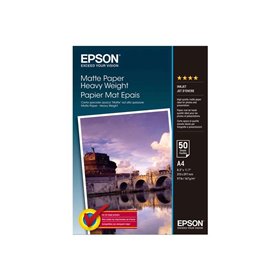Papel fotográfico Epson C13S041256 A4 167gr - Acabamento fosco - 50 folhas - para impressoras de tinta