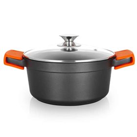 Orbegozo CDH 3024 - Caçarola de alumínio fundido da vovó não deformável - 4,5 L - Alças de silicone - Antiaderente - Adequado pa Orbegozo CDH 3024 - Caçarola de alumínio fundido da vovó não deformável - 4,5 L - Alças de silicone - Antiaderente - Adequado pa