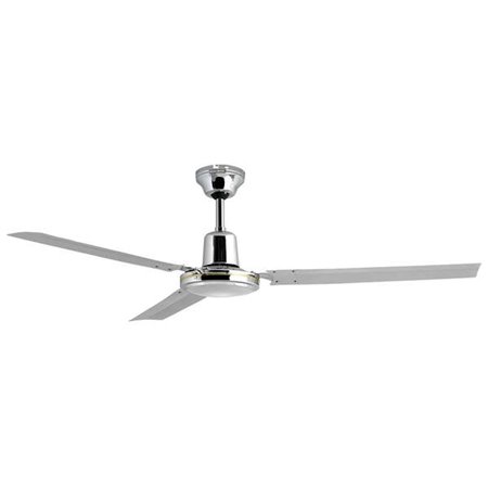 Orbegozo CFC 49120 Ventilador de teto elegante e potente - 3 lâminas - 5 velocidades - 60 W de potência - Cromo - Diâmetro 120 c