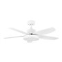 Orbegozo CP 116116 Ventilador de teto moderno - Potente motor DC - Luz LED ajustável - Função reversível - Controle remoto - Tem