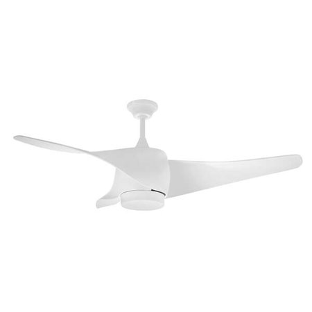 Ventilador de teto inteligente Orbegozo CP 99132 - Conexão WiFi - Luz LED com 3 cortinas - 3 lâminas curvas para máximo fluxo de