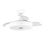 Ventilador de teto Orbegozo CPB 123105 com alto-falante Bluetooth - Potente e silencioso - Luz LED - Função reversível - Control