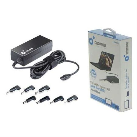 Carregador automático universal para laptop Cromad 65W - 8 conectores diferentes