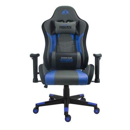 Cadeira Gaming Cromad Phoenix Series - Altura Ajustável com Pistão a Gás Classe 2 - Reclinável até 180º - Almofadas Lombares e C